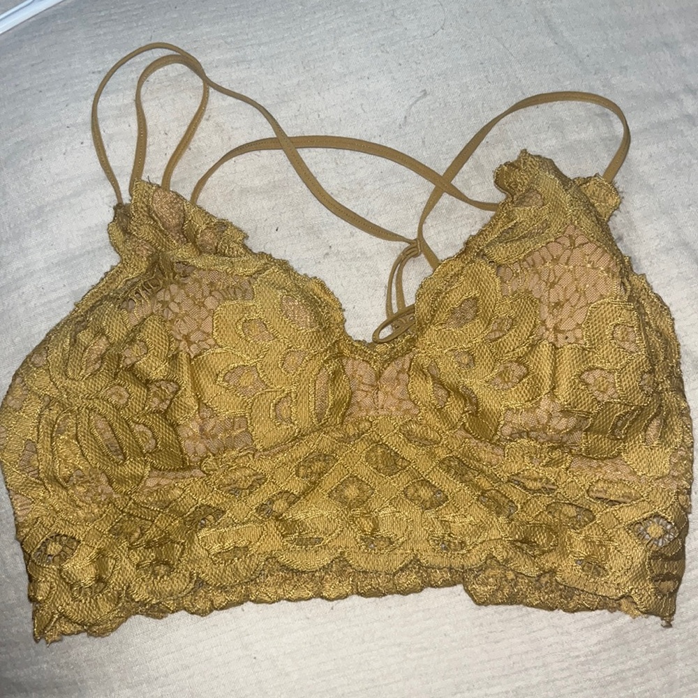 Mustard yellow bralette
